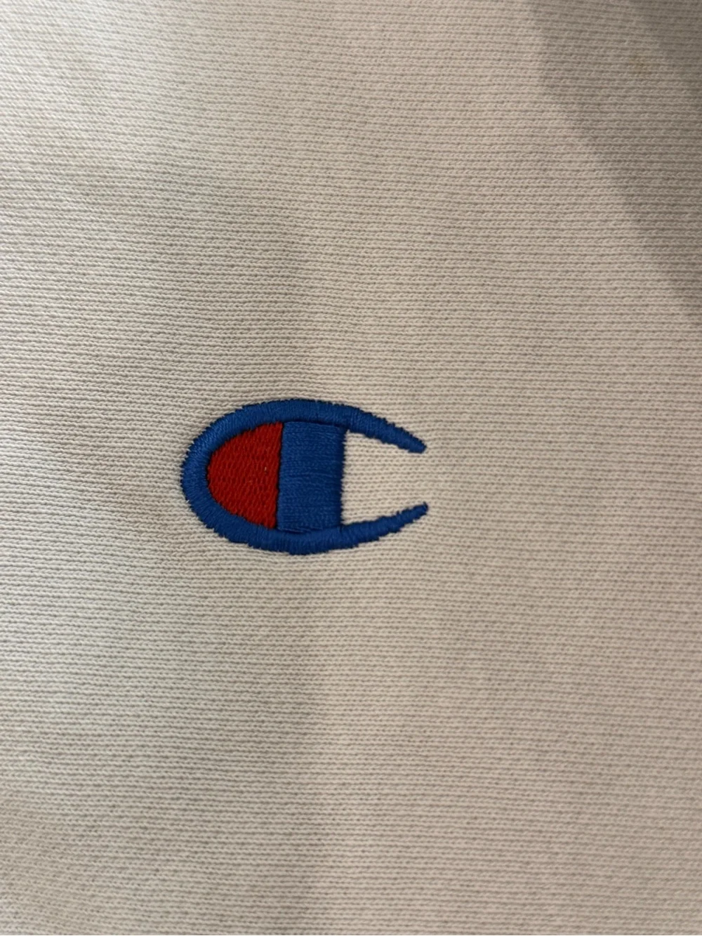 Champion Reverse Weave Hoodie Mens Small Light Gray Logo Pullover
